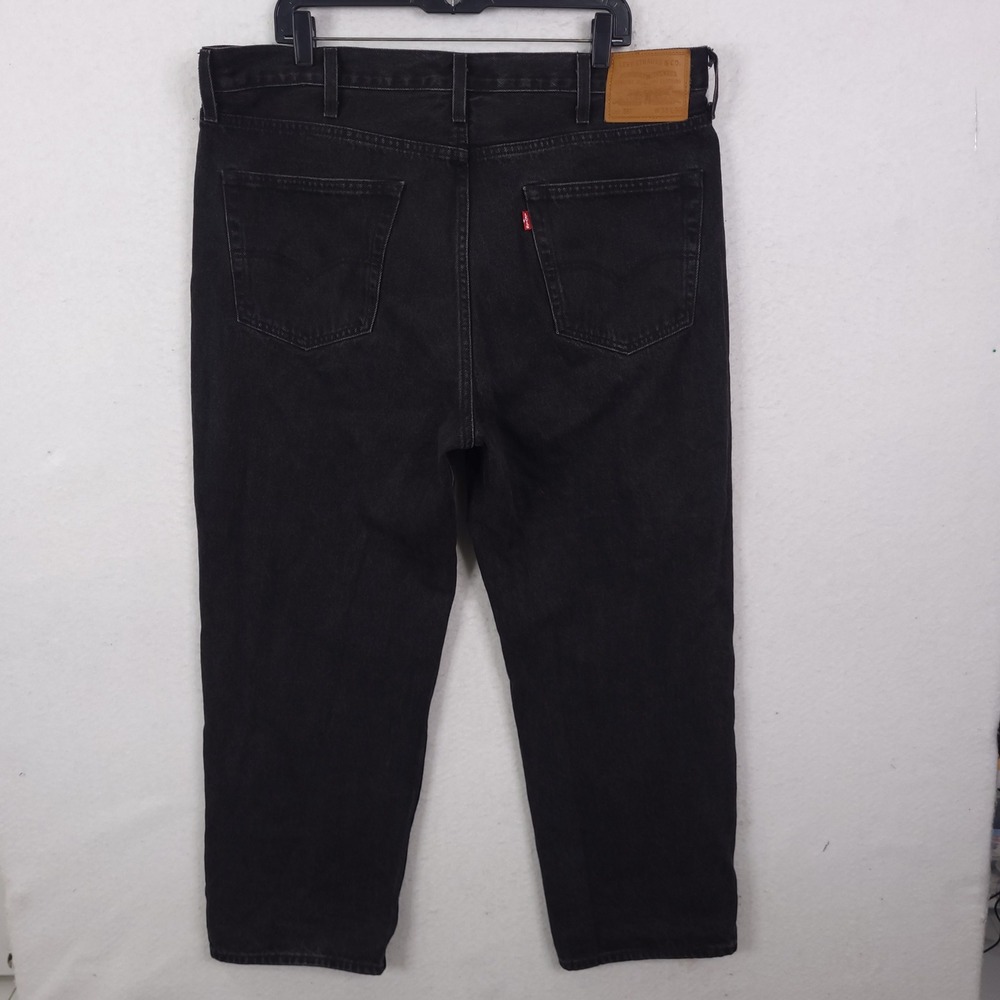 Levi's 568 Stay Loose Jeans Mens 38x30 Fits 40x28 Black Premium Relaxed Fit